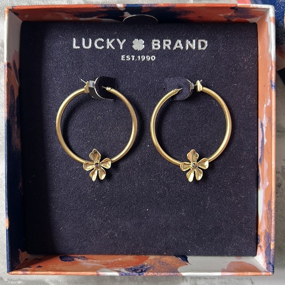 LUCKY BRAND | HOOP GOLD EARRINGS - Picture 2 of 4